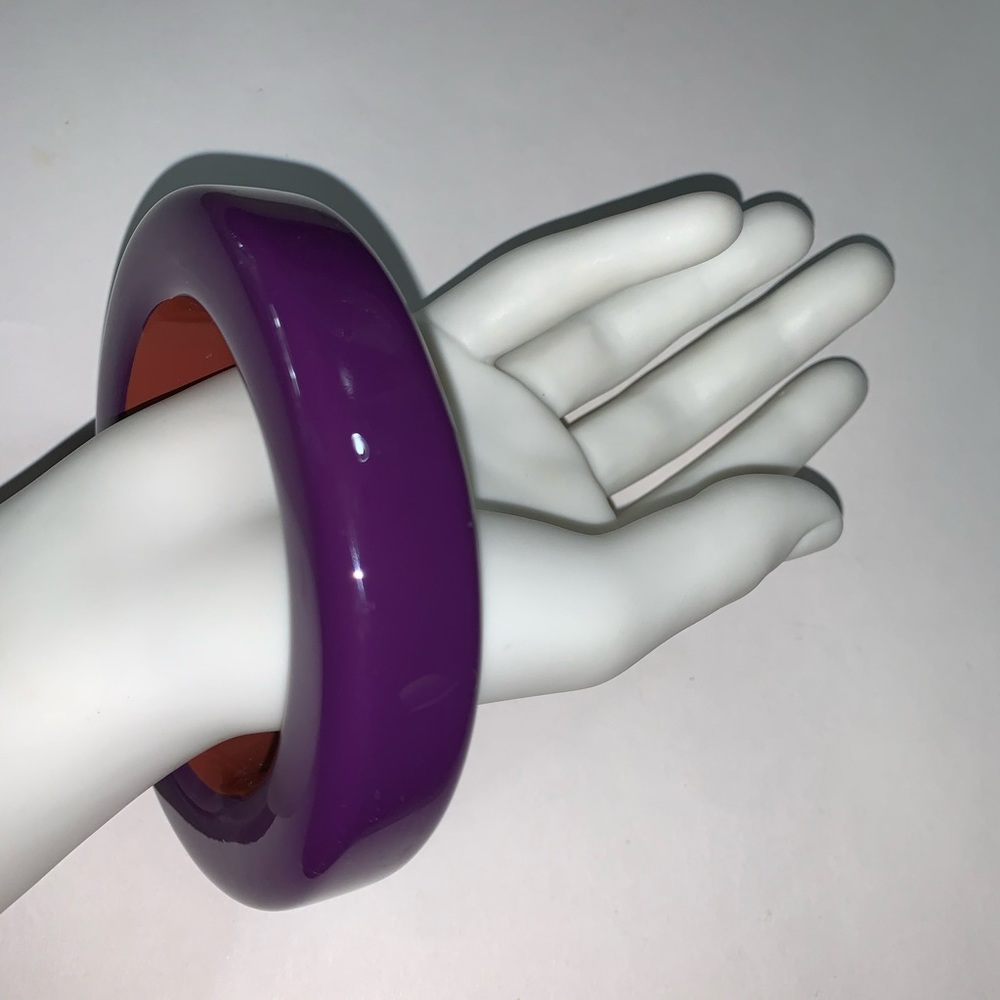 purple HERMÈS lacquered hava water buffalo horn